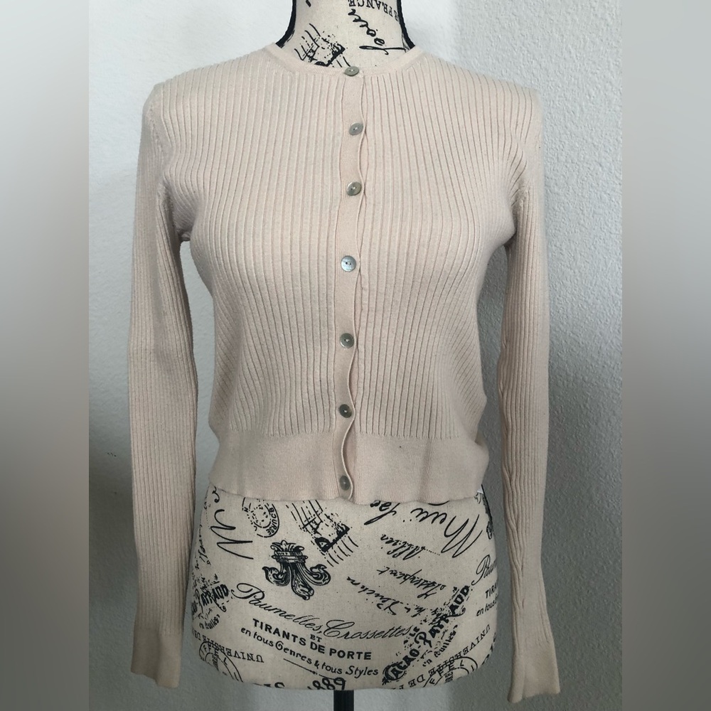 Zara Button Up Knit Top